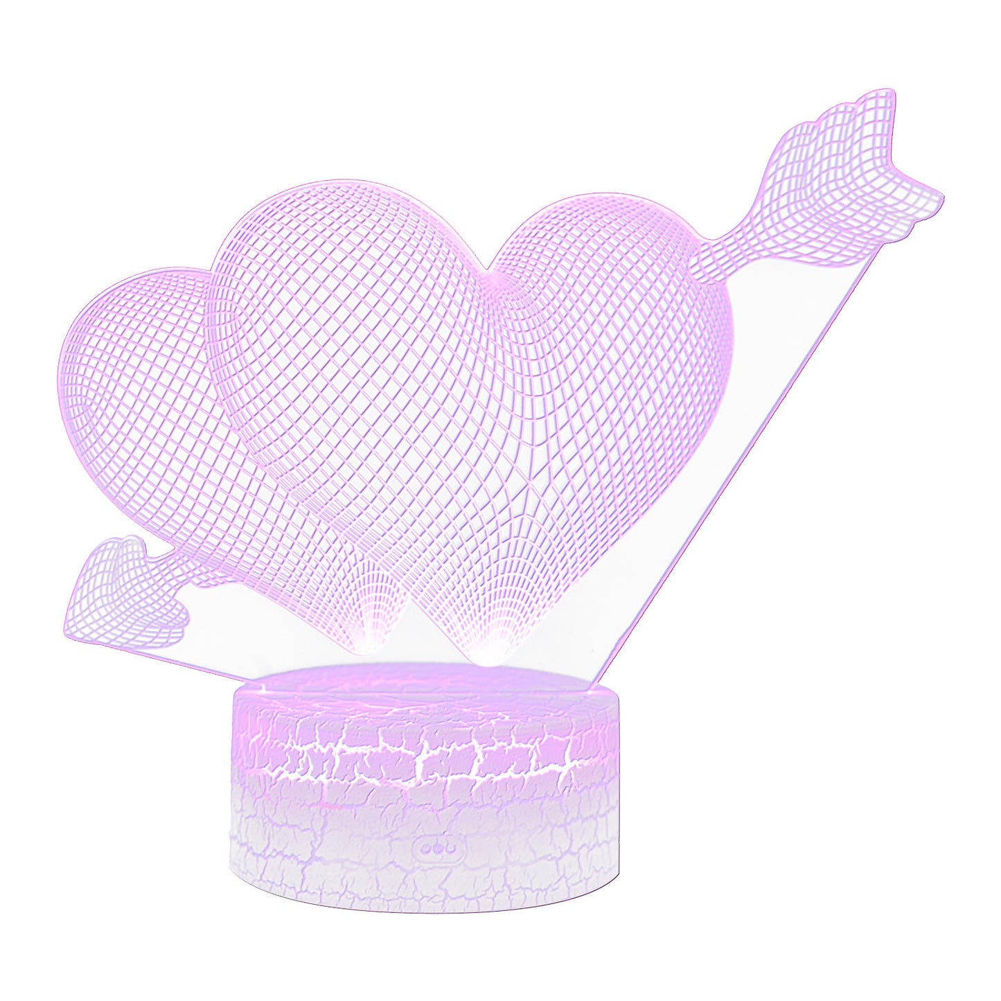 Luminous Love 3D Heart Illusion Lamp