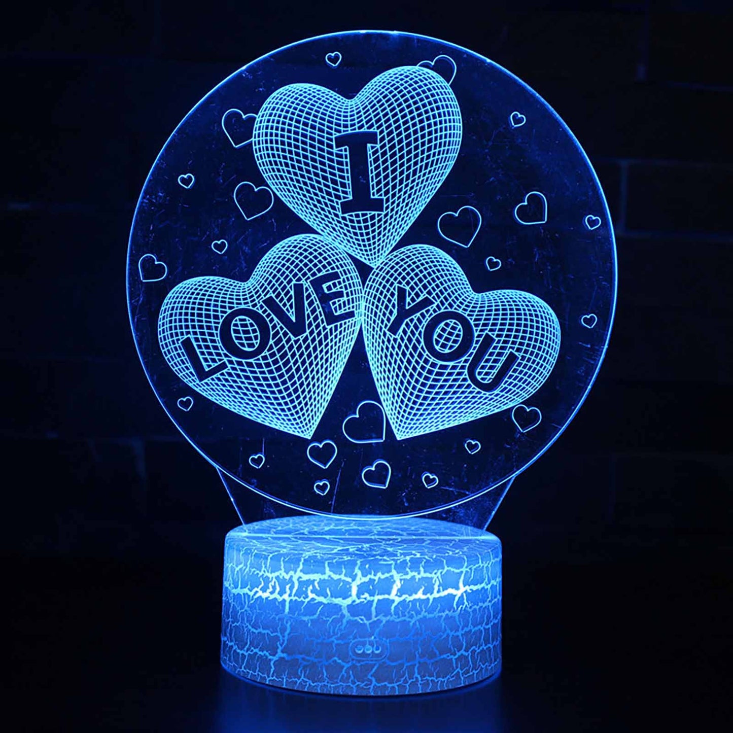 Luminous Love 3D Heart Illusion Lamp