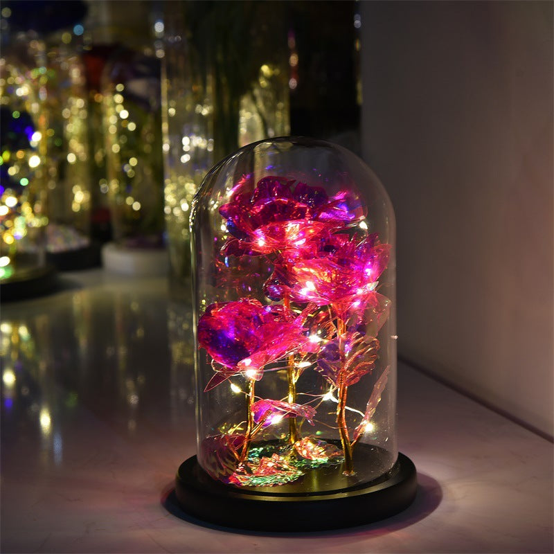 Enchanted Eternal Rose LED Glass Dome