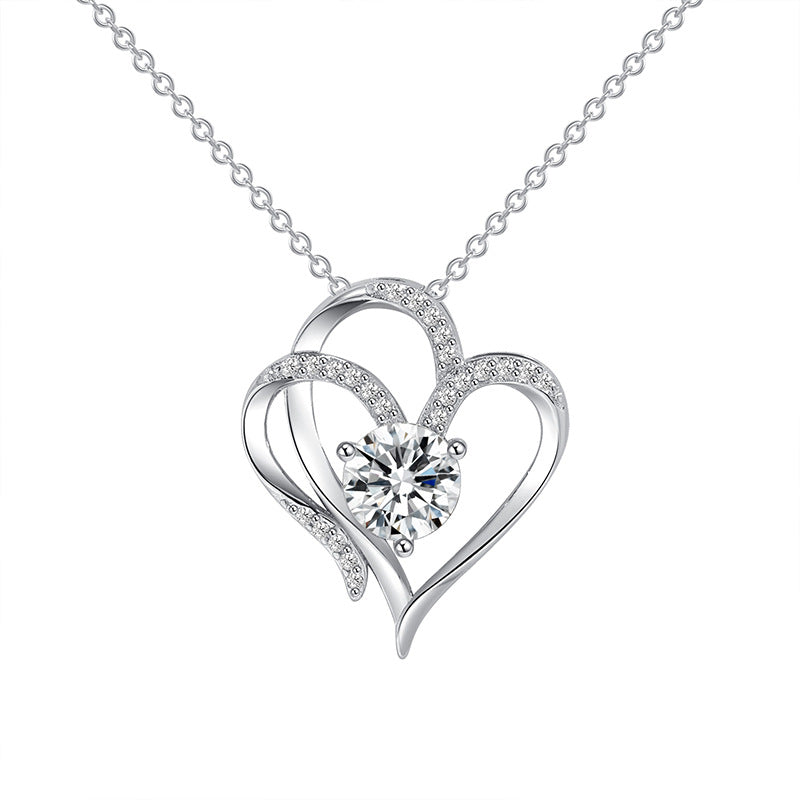 Twin Hearts Diamond Accent Pendant