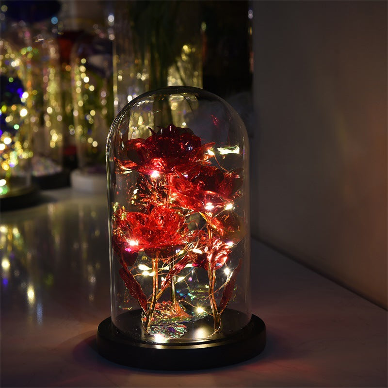 Enchanted Eternal Rose LED Glass Dome